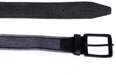 

Buckle Up Men Black Genuine Leather Belt