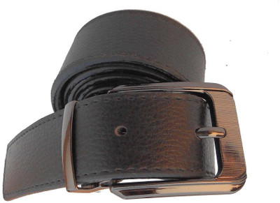 

P&E Men Formal Black Artificial Leather Belt