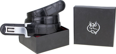 

Zeva Men Casual, Formal, Party Black Genuine Leather Belt, Black-30
