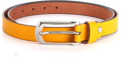 

WildHorn Women Yellow Genuine Leather Belt