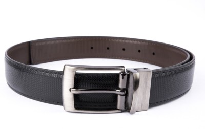 

Leather Hub Men Formal Black, Brown Synthetic Reversible Belt