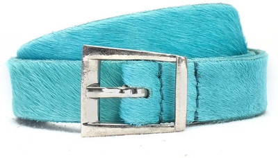 

Brune Girls Evening, Party Blue Genuine Leather Belt, Sky blue-01