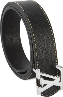 

Lotus Designer Men Casual Black Texas Leatherite Belt, Blk1