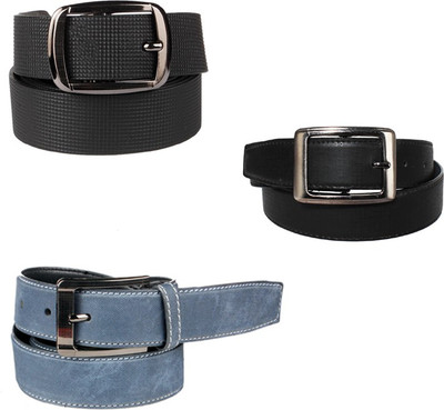 

Lenin Men Casual Black Genuine Leather Belt