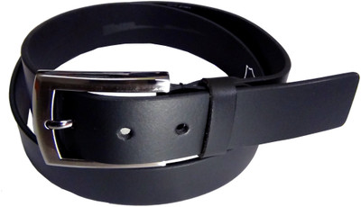 Manshkhino Men Formal Black Genuine Leather Belt available at flipkart for Rs.850