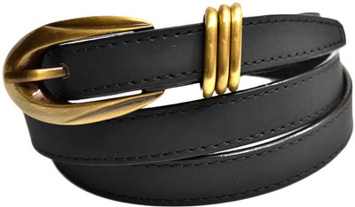 

Skyways Men Formal, Casual Black Artificial Leather Belt, Blk-02