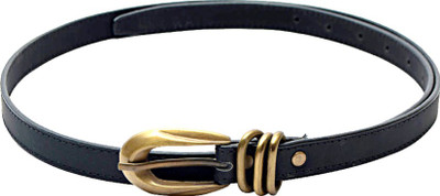 

Skyways Women Evening/Party, Casual Black Artificial Leather Belt, Blk-02