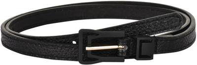 

Buckle Up Women Formal Black Artificial Leather Belt