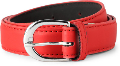 

People Women Red Genuine Leather Belt