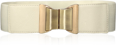 

Calvino Women Casual, Formal White Artificial Leather Belt