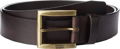 

Levi's Men Tan Genuine Leather, Metal Belt