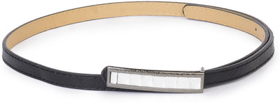 

Buckle Up Women Black Artificial Leather Belt