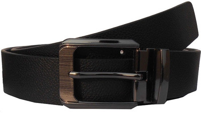 

AGD Men Formal Black Genuine Leather Belt