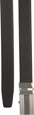 

Teakwood Men Casual Black Genuine Leather Reversible Belt