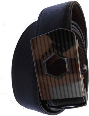 

AmahapGlamourDaze Men Formal Black Synthetic Belt
