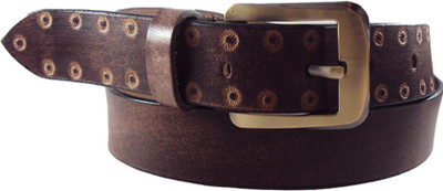 

National Leathers Men Casual Brown Genuine Leather Belt