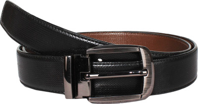 

Klaska Men Formal Black Artificial Leather Reversible Belt