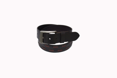 

Pellezzari Men Casual Black Genuine Leather Belt