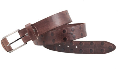Kangoo Men Casual Brown Genuine Leather Belt