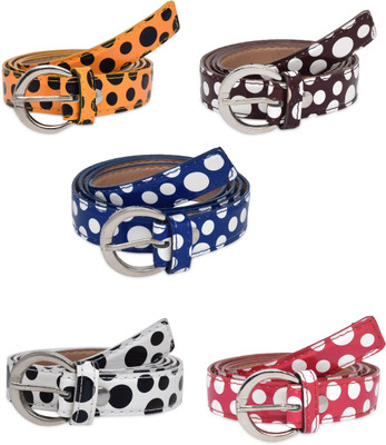 

SRS Women Casual Blue, Brown, Orange, Red, White Artificial Leather Belt, Blue-brown-orange-red-white-50