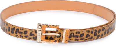 

Buckle Up Women Tan Artificial Leather Belt