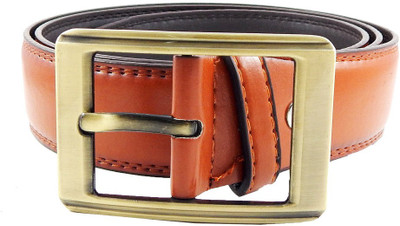 

Els Men Casual, Formal Khaki Artificial Leather, Synthetic Belt, Rust