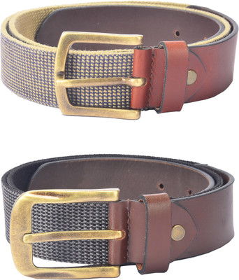 

Hidelink Men Formal Brown Genuine Leather Belt