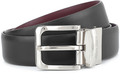 

Allen Solly Men Black, Maroon Metal Reversible Belt, Black and maroon