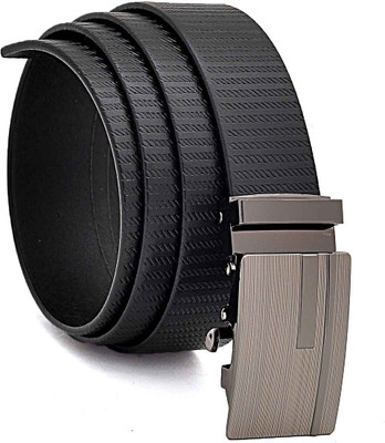 

Hawai Men Casual, Formal Black Genuine Leather Belt, Black-01