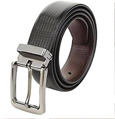 

Giant Roots Men Formal Black Genuine Leather Reversible Belt