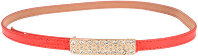 

Tiekart Women Casual Red Synthetic Belt
