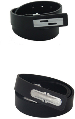 

SFA Men Formal Black Artificial Leather Belt, Black730810