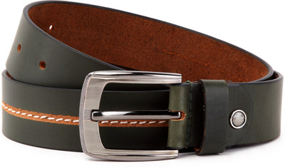 

WildHorn Men Casual Green Genuine Leather Belt