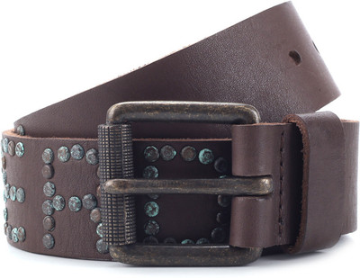 

Superdry Men Brown Genuine Leather, Metal Belt