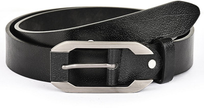 

Buckle Up Men Formal Black Genuine Leather Belt
