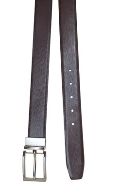 

Pacific Gold Men Formal Black Genuine Leather Reversible Belt, Black;brown