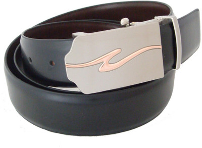 

SFA Men Formal Black Artificial Leather Reversible Belt, Blackandbrown301