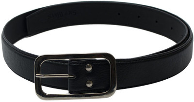 

Skyways Men Casual Black Artificial Leather Belt