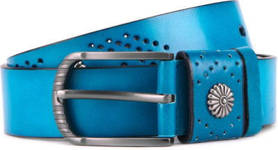 

Swiss Design Men Blue Genuine Leather Belt