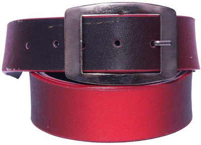 OODI Men Red Artificial Leather Belt
