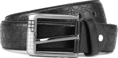 

Swiss Design Men Black Genuine Leather Belt