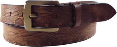 

National Leathers Men Casual Brown Genuine Leather Belt