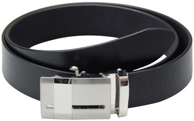 

Navaksha Men Formal Black Genuine Leather Belt