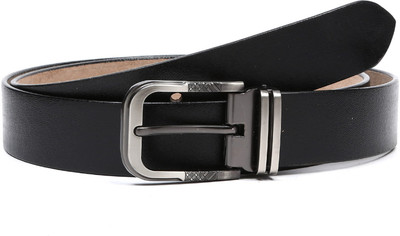 

DHide Designs Men Casual, Party, Formal, Evening Black Genuine Leather Belt
