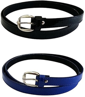 

Nagar Enterprises Girls Casual, Evening, Formal, Party Black, Blue Artificial Leather, Fabric Belt, Multicolor2-588