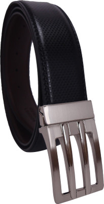 

Revo Men Formal Black Synthetic Reversible Belt