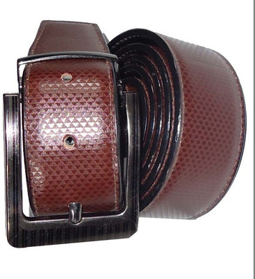 

AmahapGlamourDaze Men Formal Brown Artificial Leather Belt