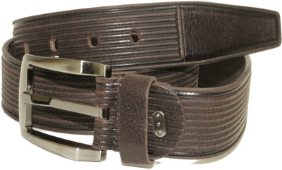 

Alarafaat Men Casual Brown Genuine Leather Belt