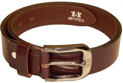 

Woods Men Casual Brown Genuine Leather Belt