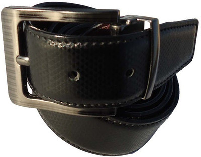 

P&E Men Formal Black Artificial Leather Reversible Belt